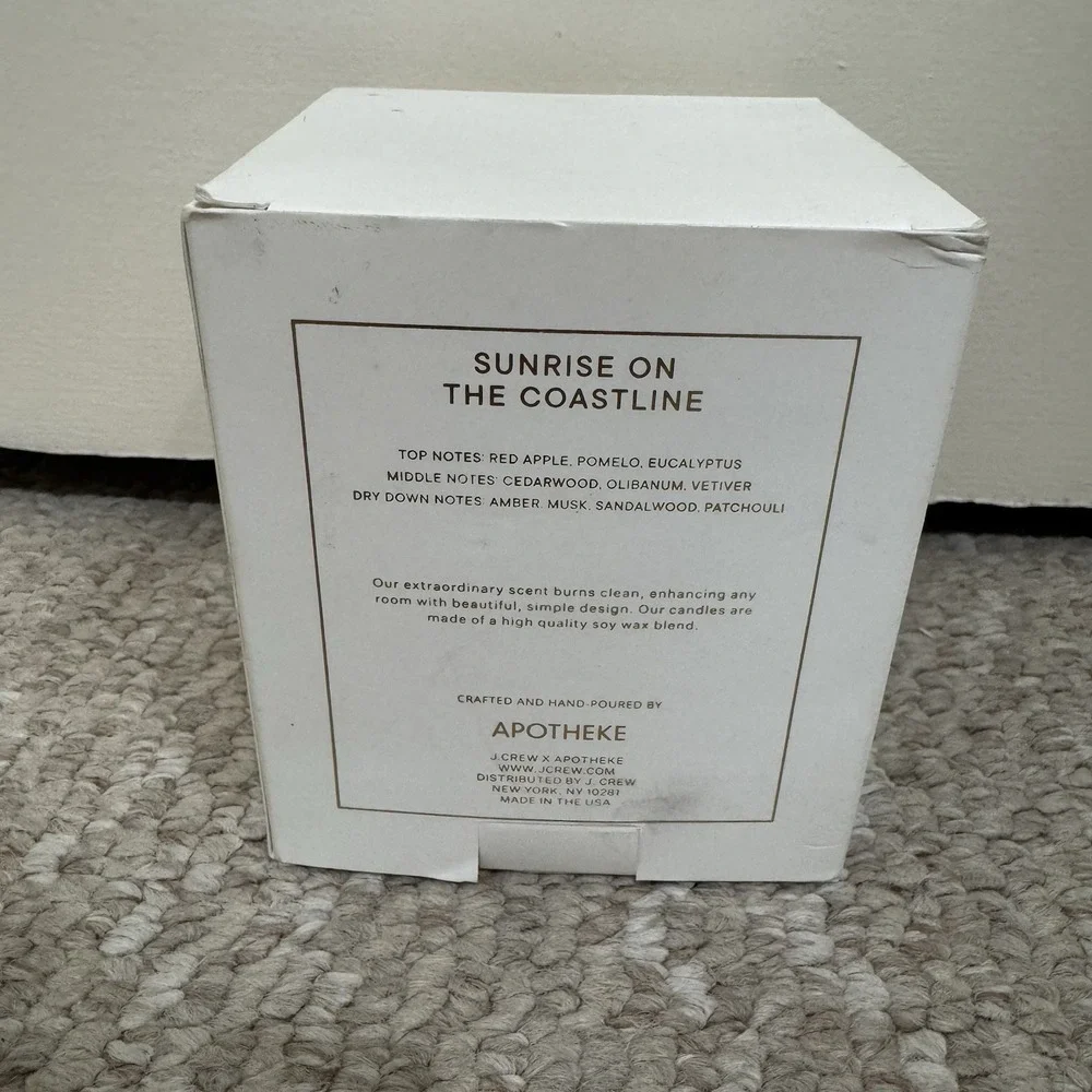 J.Crew x Apotheke Scented Candle Sunrise On The Coastline Sandalwood  Eucalyptus